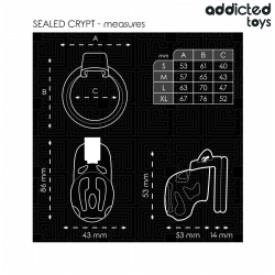 Addicted Toys Locked - À Pénis Cryptée Verrouillée Et Scellée 8 Cm